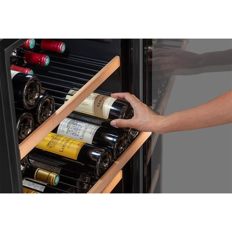 Metal wine cellar rack and wooden front CLASERVICE01 - La Sommelière